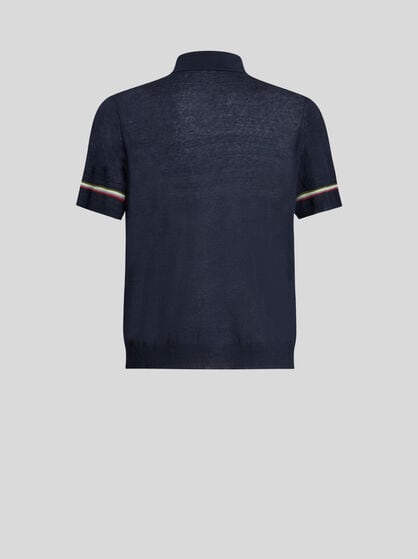 리넨 & 코튼 폴로 셔츠