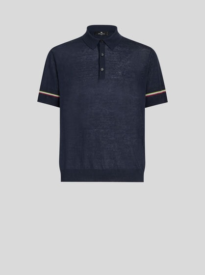 리넨 & 코튼 폴로 셔츠