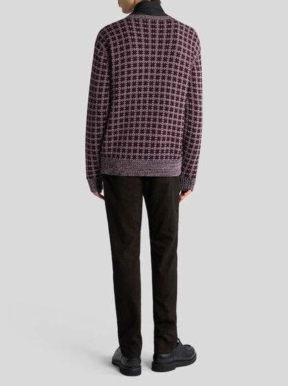 COTTON CARDIGAN JACKET WITH PEGASO EMBROIDERY