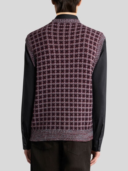 COTTON WAISTCOAT WITH PEGASO EMBROIDERY