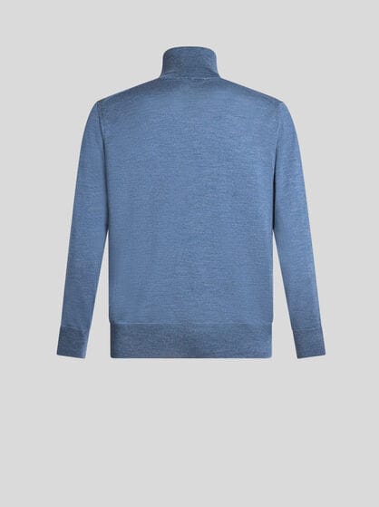WOOL TURTLENECK WITH EMBROIDERY