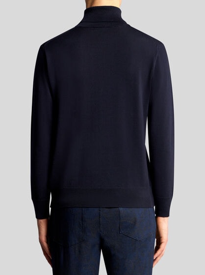 WOOL TURTLENECK WITH EMBROIDERY