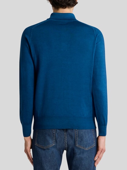 WOOL POLO WITH PEGASO LOGO