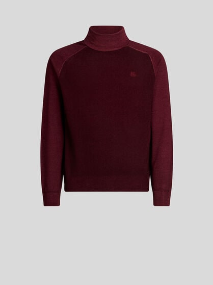 WOOL TURTLENECK WITH PEGASO LOGO