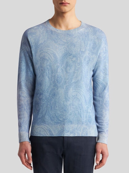 PAISLEY WOOL SWEATER