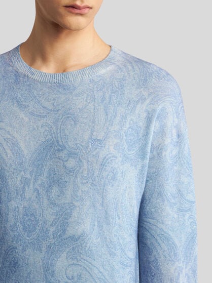 PAISLEY WOOL SWEATER