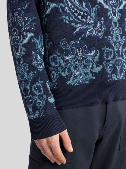 WOOL JACQUARD SWEATER