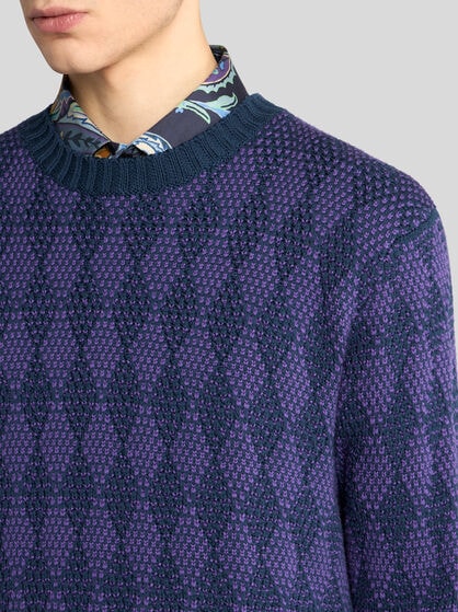 WOOL JACQUARD SWEATER