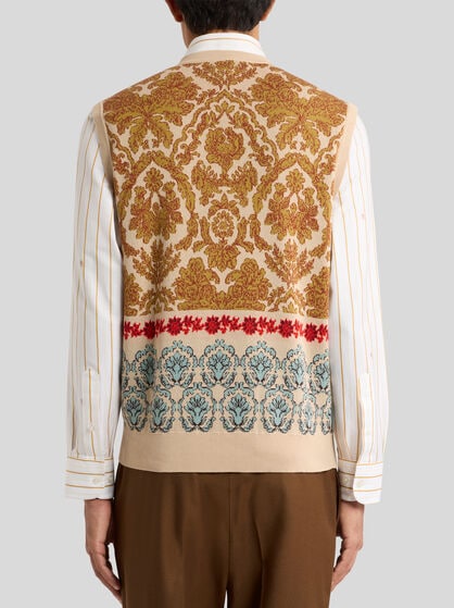 COTTON JACQUARD WAISTCOAT