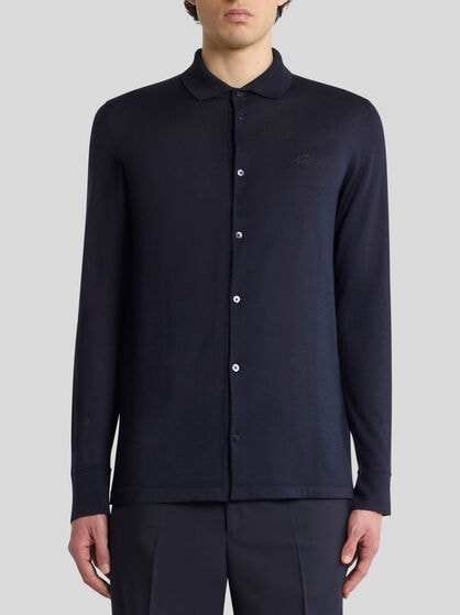 CASHMERE AND SILK CARDIGAN WITH EMBROIDERY