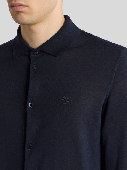 CASHMERE AND SILK CARDIGAN WITH EMBROIDERY