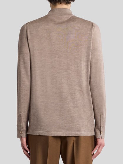 CASHMERE AND SILK CARDIGAN WITH EMBROIDERY