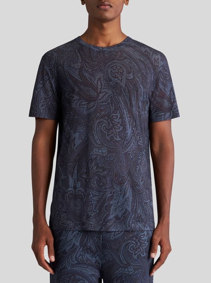 PAISLEY-PRINT T-SHIRT