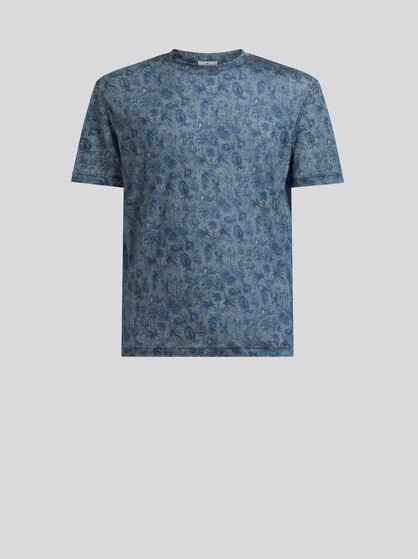 T-SHIRT WITH FLORAL MOTIF