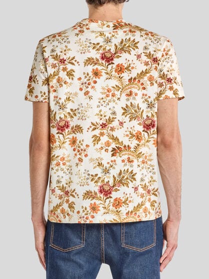 COTTON T-SHIRT WITH FLORAL PRINT