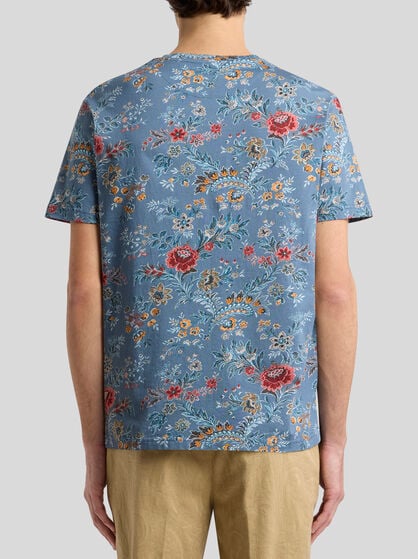 COTTON T-SHIRT WITH FLORAL PRINT
