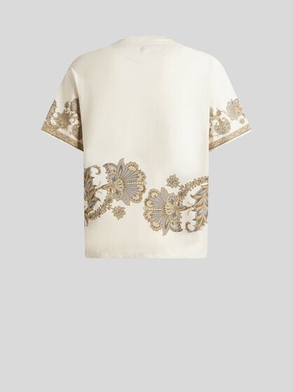 COTTON T-SHIRT WITH PLACED PRINT