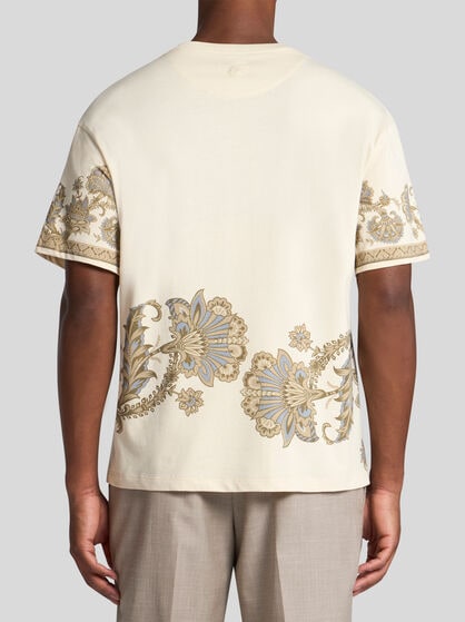 COTTON T-SHIRT WITH PLACED PRINT