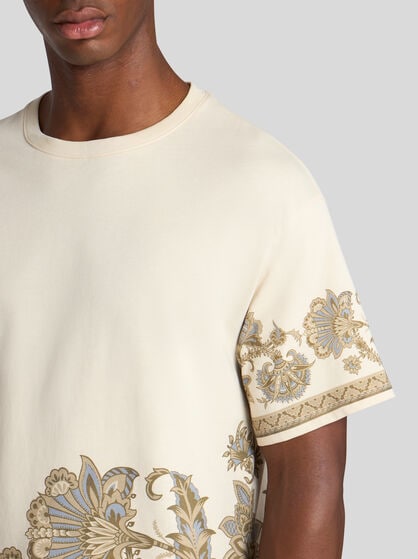COTTON T-SHIRT WITH PLACED PRINT