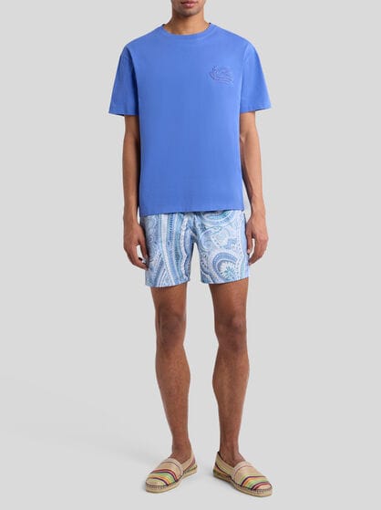 T-SHIRT WITH PEGASO EMBROIDERY