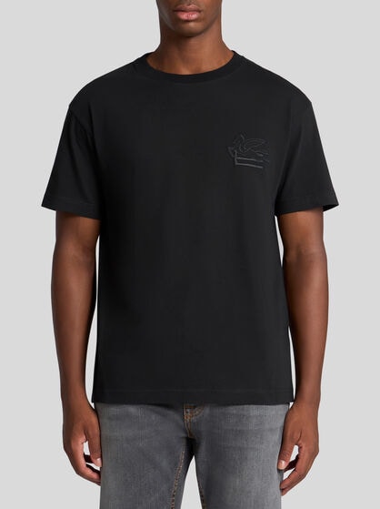 T-SHIRT WITH PEGASO EMBROIDERY