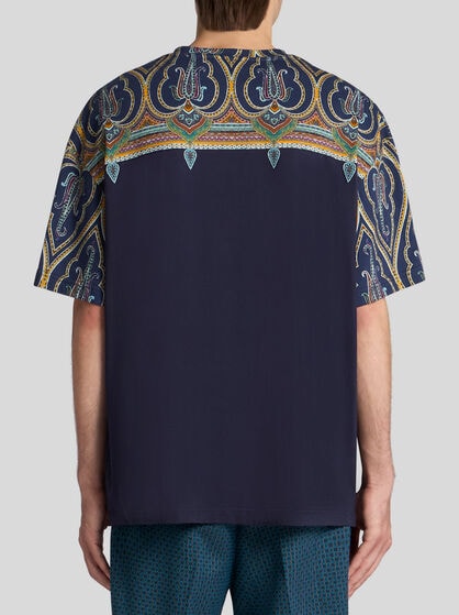 COTTON T-SHIRT WITH PLACED PRINT