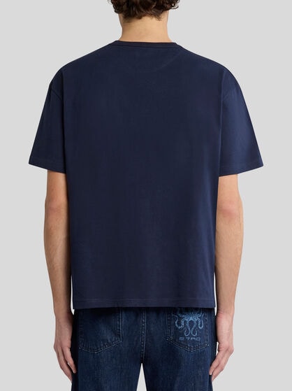 T-SHIRT WITH OCTOPUS AND LOGO