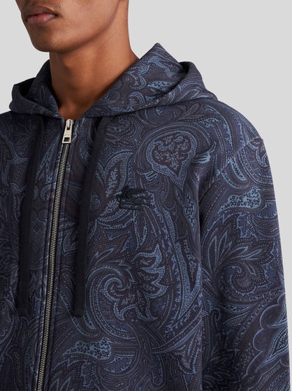PAISLEY HOODED SWEATSHIRT