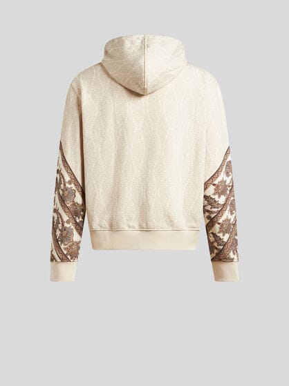 HOODED SWEATSHIRT WITH DOUBLE PRINT