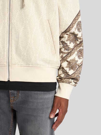 HOODED SWEATSHIRT WITH DOUBLE PRINT