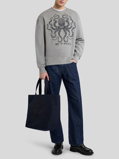 SWEATSHIRT WITH OCTOPUS AND LOGO