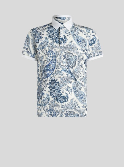 FLORAL PAISLEY POLO SHIRT