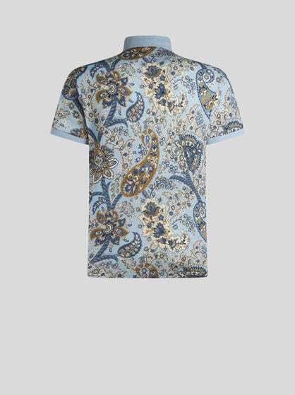 FLORAL PAISLEY POLO SHIRT