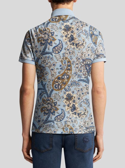FLORAL PAISLEY POLO SHIRT