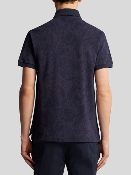PAISLEY JACQUARD POLO SHIRT