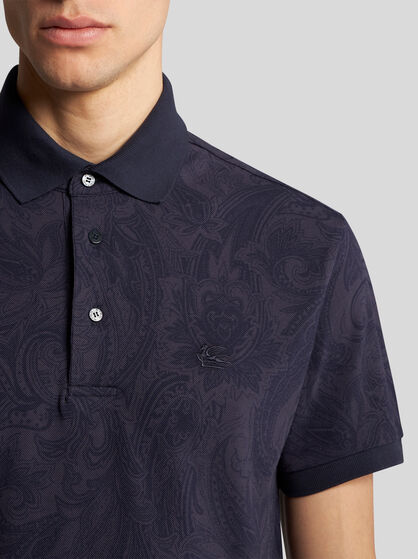PAISLEY JACQUARD POLO SHIRT