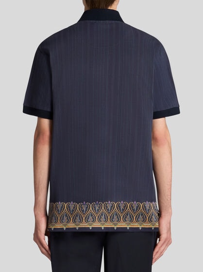 STRIPED COTTON POLO SHIRT