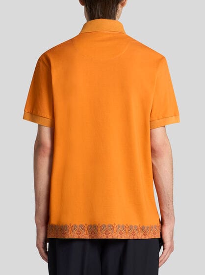 PLAIN-COLOURED COTTON POLO SHIRT