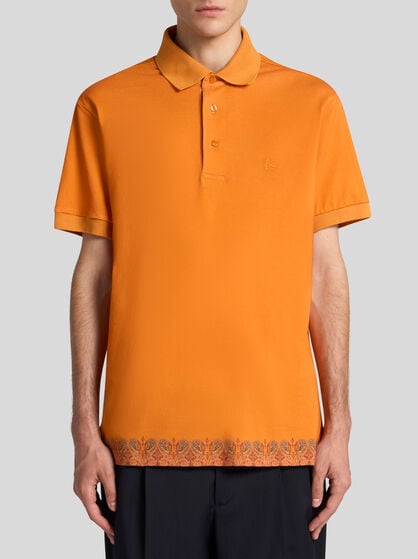 PLAIN-COLOURED COTTON POLO SHIRT