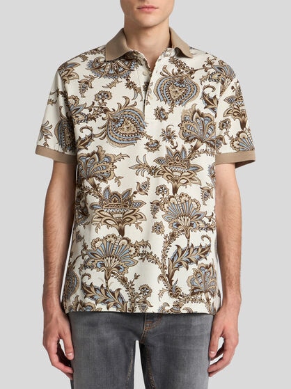 POLO SHIRT WITH FLORAL PRINT