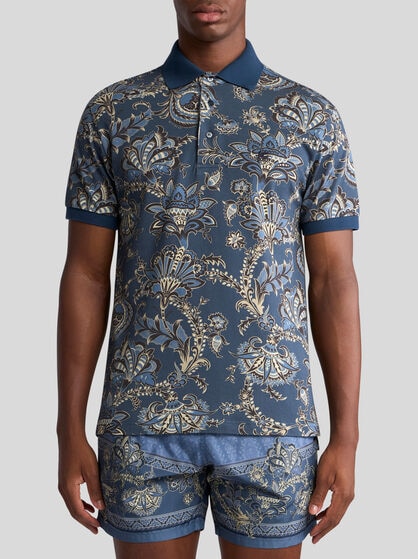 POLO SHIRT WITH FLORAL PRINT