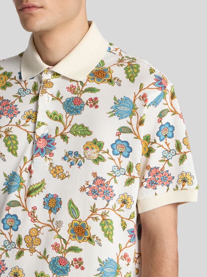 POLO SHIRT WITH FLORAL PRINT