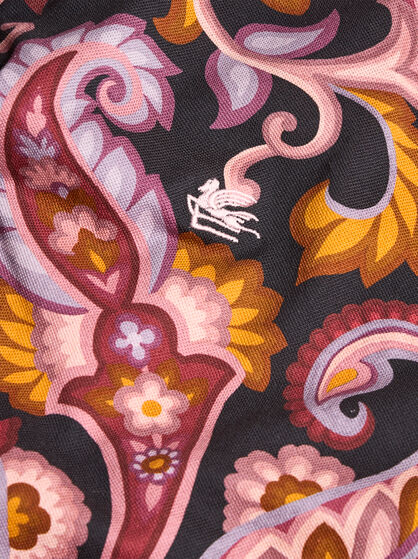FLORAL PAISLEY POLO SHIRT