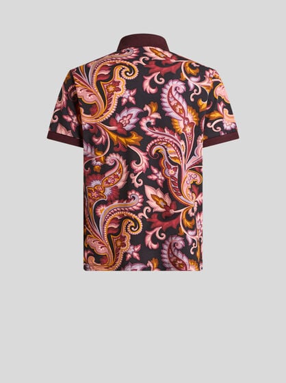 FLORAL PAISLEY POLO SHIRT