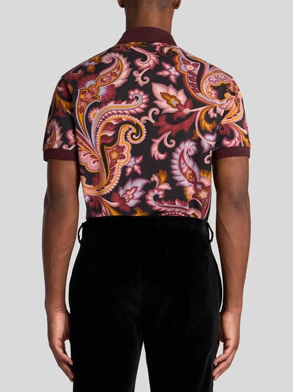 FLORAL PAISLEY POLO SHIRT