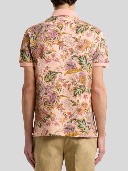 COTTON POLO SHIRT WITH PRINT