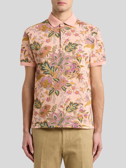 COTTON POLO SHIRT WITH PRINT