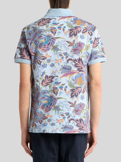 COTTON POLO SHIRT WITH PRINT
