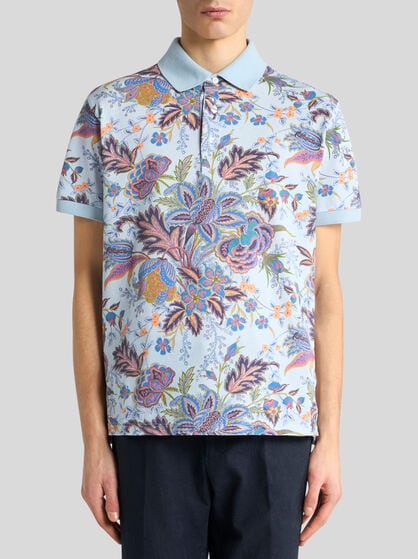 COTTON POLO SHIRT WITH PRINT