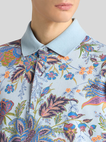 COTTON POLO SHIRT WITH PRINT